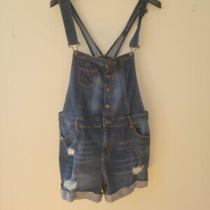 EUC Wax Jean overalls shorts